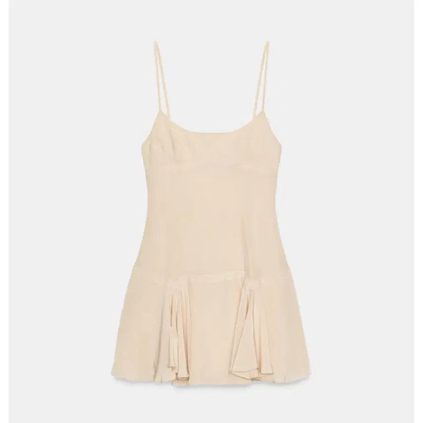 [BUNJANG] Zara Embroidered Camisole Dress - Medium / 자라 자수 캐미솔 원피스 M 새상품
