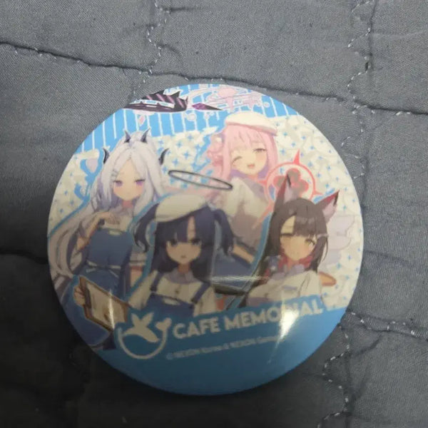[BUNJANG] Blue Archive Cafe Memorial Season 1 4-Person Can Badge Set / 블루아카이브 카페 메모리얼 시즌1 4인캔뱃지