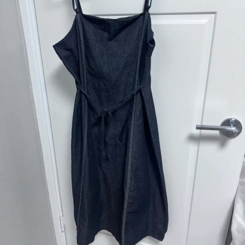 [BUNJANG] Denim Bustier Long Dress / 데님 뷔스티에 롱 원피스