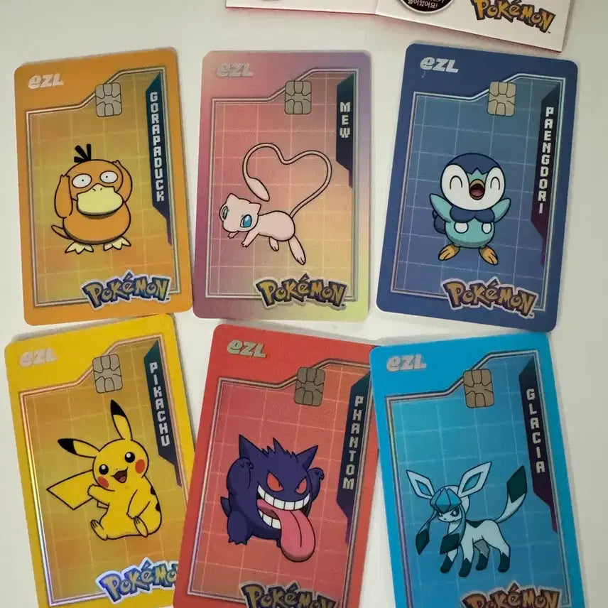 [BUNJANG] Pokemon I-Zzle Card Transportation Card Set / 포켓몬 이즐카드 교통카드
