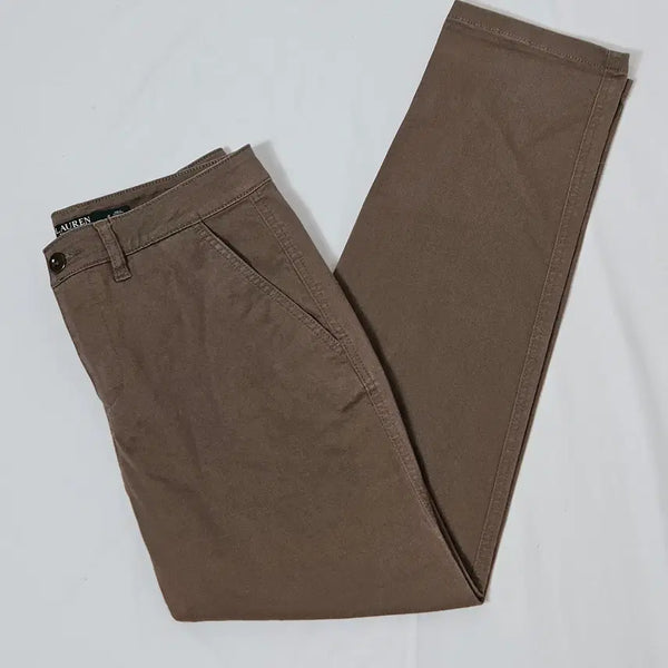 [BUNJANG] Ralph Lauren Women's Stretch Chino Pants Size 2 / 랄프로렌 우먼 스판 치노팬츠 슬랙스 바지 밴딩 정품 2사이즈