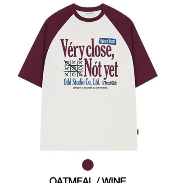 [BUNJANG] Odd Studio Raglan T-Shirt Berry Close / 오드스튜디오 반팔 베리클로즈 래글런 티셔츠 판매