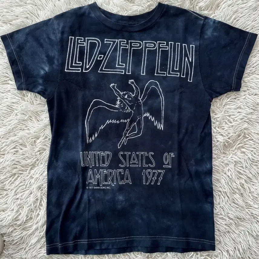 [BUNJANG] Rede Zepplin 1977 Tour Graphic T-Shirt / (시즌오프)레드제플린 오피셜 투어 1977  여성 반팔 티셔츠