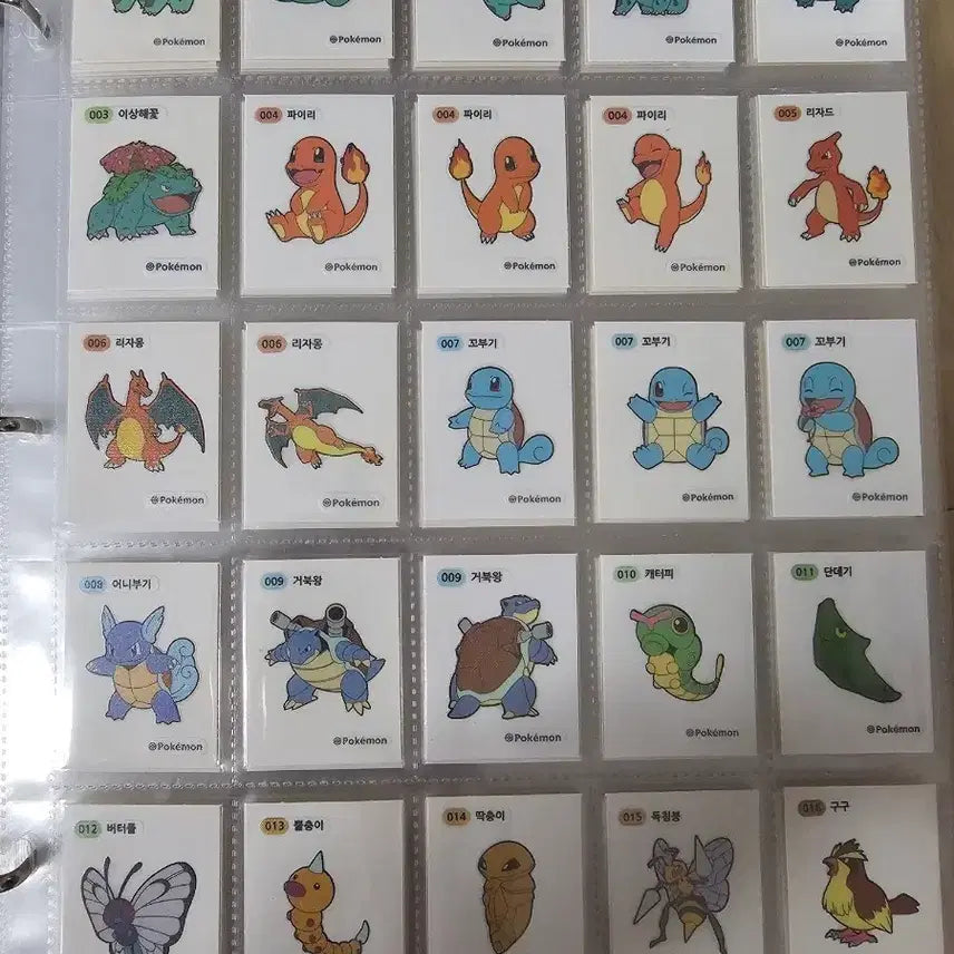 [BUNJANG] Pokemon Stickers (Ttibusil) First Edition Gen 1 & 2 Full Set / 포켓몬 띠부씰 초판 3자리 1.2세대  개봉 전종 세트