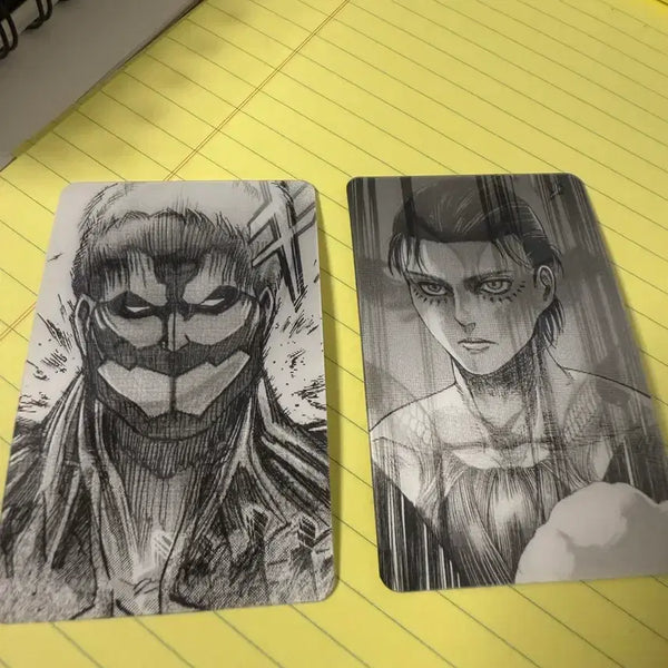 [BUNJANG] Attack on Titan Exhibition Lenticular Photocard Eren + Reiner / 진격의 거인 전시회 렌티큘러 포토카드 에렌+라이너