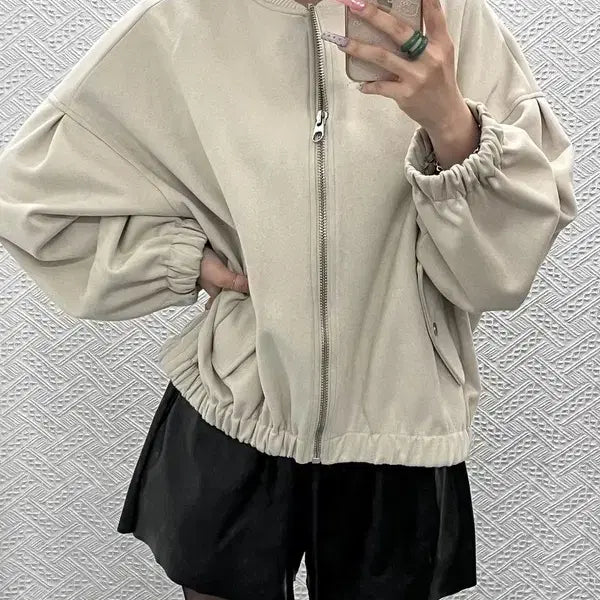 [BUNJANG] ZARA Suede Oversized Jacket L / 자라 ZARA 모던시크 올드머니 스웨이드 오버핏 자켓 L C13317