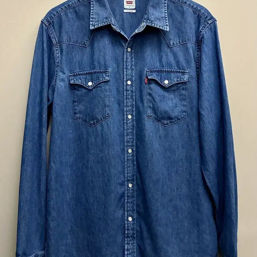 [BUNJANG] Levi's Denim Two-Pocket Western Shirt / (L/105)리바이스 데님 투포켓 웨스턴셔츠 데님셔츠 levis