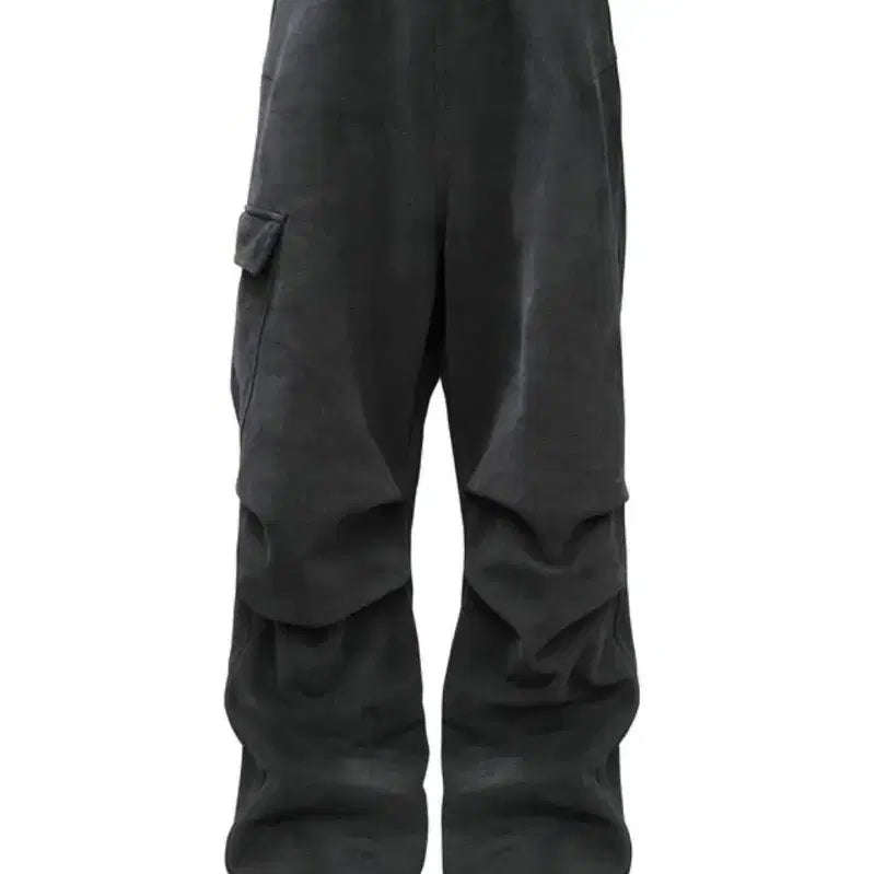 [BUNJANG] FROMWHAT FAR OVERSIZED CARGO SWEATPANTS Black / [판매](1)파프롬왓 파 오버사이즈 카고 스웨트팬츠 - 블랙