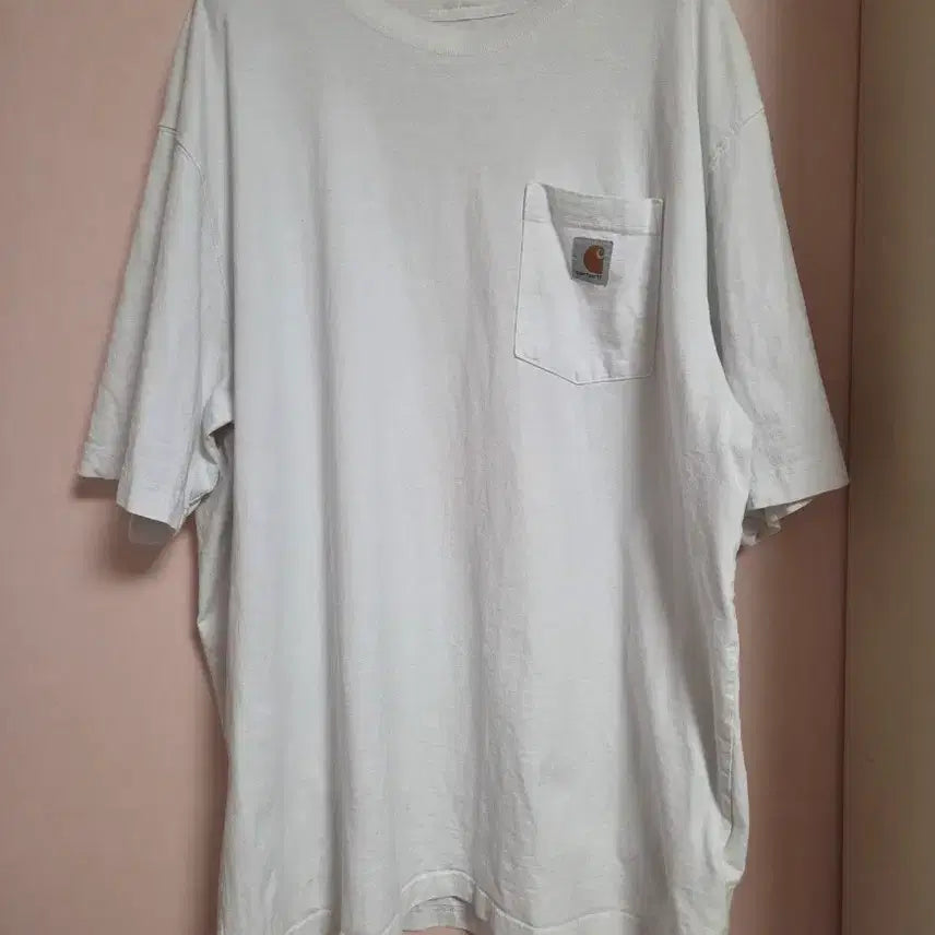 [BUNJANG] Carhartt Short Sleeve Polo Shirt White XL / 칼하트 반팔 카라티 화이트
