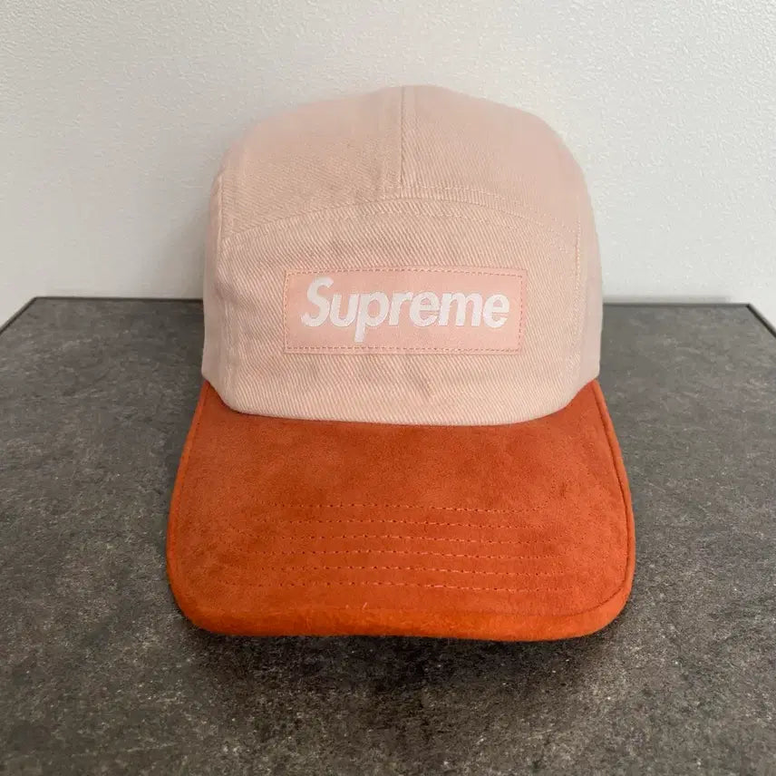 [BUNJANG] Supreme Washed Peach Orange Box Logo Camp Cap / (OS) 슈프림 박스로고 캠프캡 모자 워시드 피치 오렌지