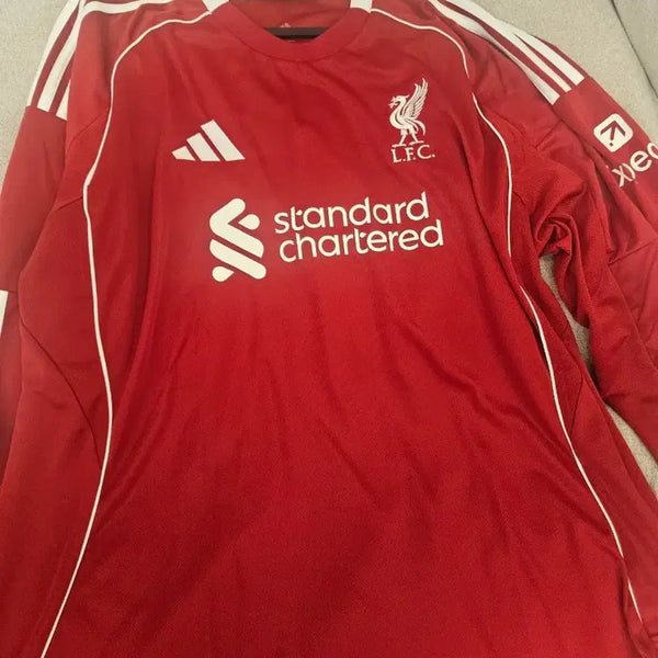 [BUNJANG] Liverpool 25-26 Season Long Sleeve Home Jersey XL / 리버풀 25-26시즌 긴팔 유니폼 4XL