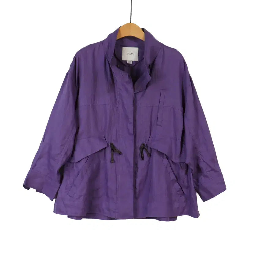 [BUNJANG] SJ WANI Linen 100% Purple Field Jacket / SJ WANI 린넨100 퍼플 야상 자켓 66