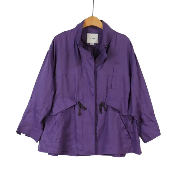 [BUNJANG] SJ WANI Linen 100% Purple Field Jacket / SJ WANI 린넨100 퍼플 야상 자켓 66
