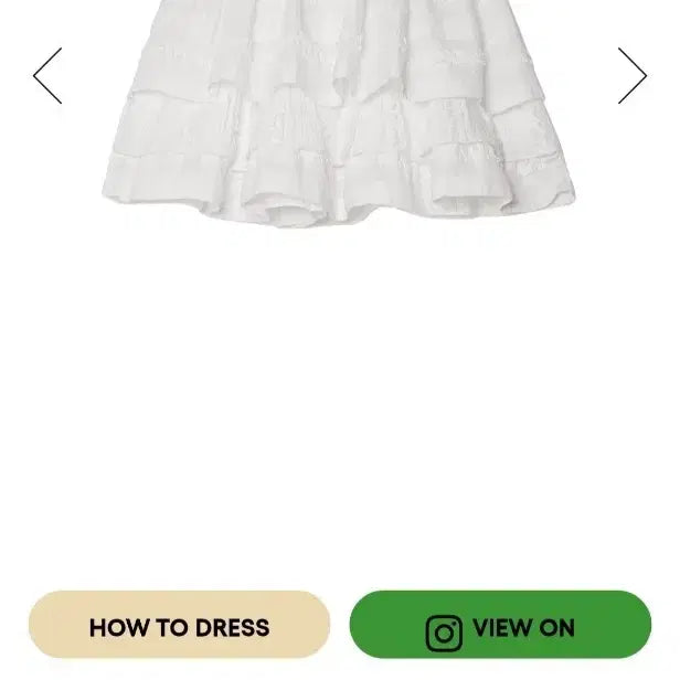 [BUNJANG] Number Project Head to Toe Lace Tiered Mini Skirt White / 넘버프로젝트 헤드투토 레이스 티어드 미니 스커트 화이트