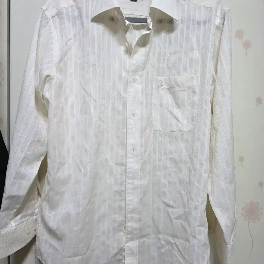 [BUNJANG] Daks White Striped Button-Up Shirt Men's Size 100 / 닥스 셔츠 화이트 남성