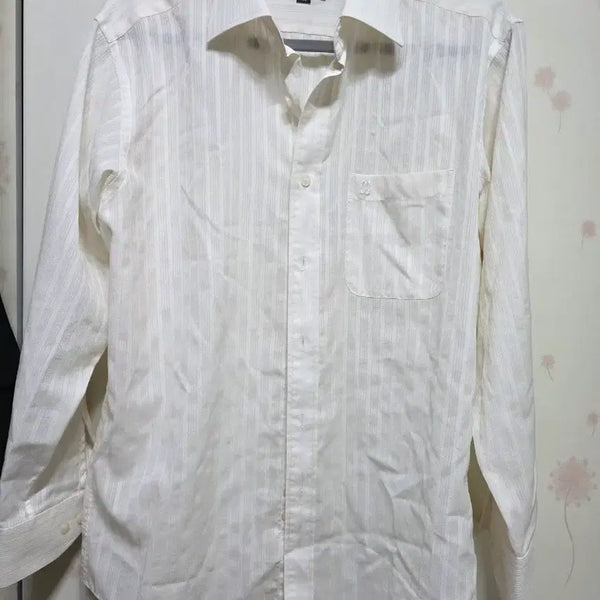 [BUNJANG] Daks White Striped Button-Up Shirt Men's Size 100 / 닥스 셔츠 화이트 남성