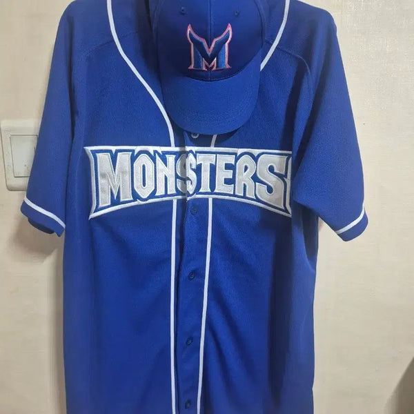 [BUNJANG] Choi Kang Baseball Monsters Uniform + Cap (Won Seong-jun Marking) / 최강야구 몬스터즈 유니폼+모자 105 (원성준 마킹)