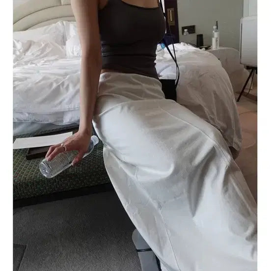 [BUNJANG] Mok Clean Maxi Skirt / mok 모크 Clean maxi skirt