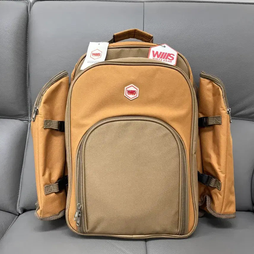 [BUNJANG] WILLS GEAR Picnic Backpack (Beige/Brown) / (땡처리)WILLS GEAR 피크닉백팩