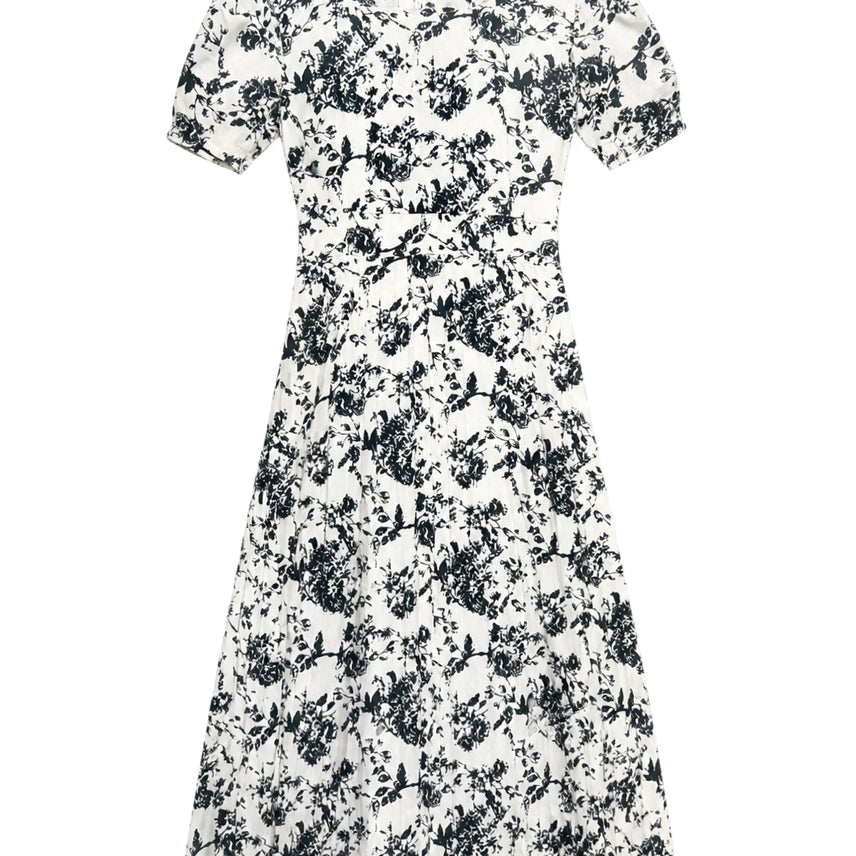 [BUNJANG] Women's Floral Short-Sleeve Long Dress / 여성F/ 31패션 플로럴 반팔 롱원피스 빈티지킹