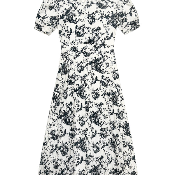 [BUNJANG] Women's Floral Short-Sleeve Long Dress / 여성F/ 31패션 플로럴 반팔 롱원피스 빈티지킹