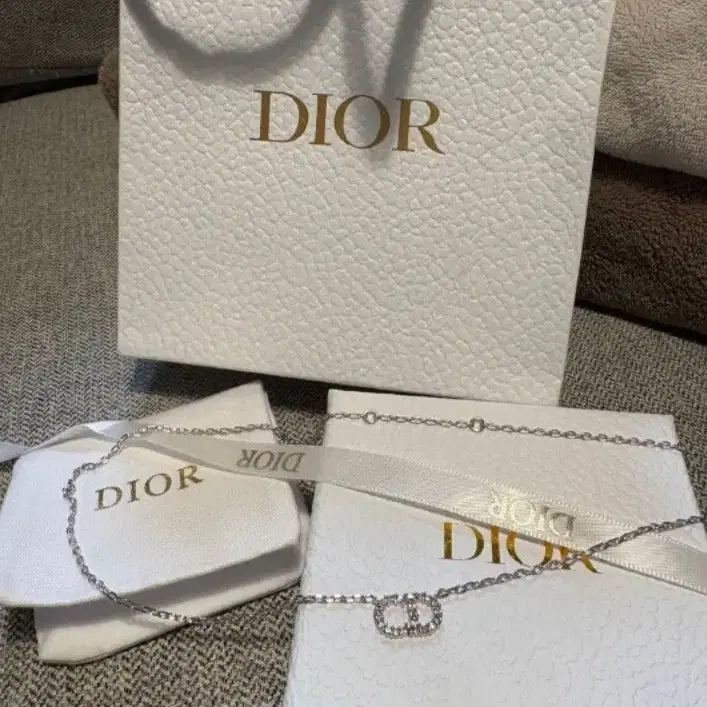 [BUNJANG] Dior Clair D Lune Necklace Silver / 디올 클레어 디 룬 목걸이 화이트