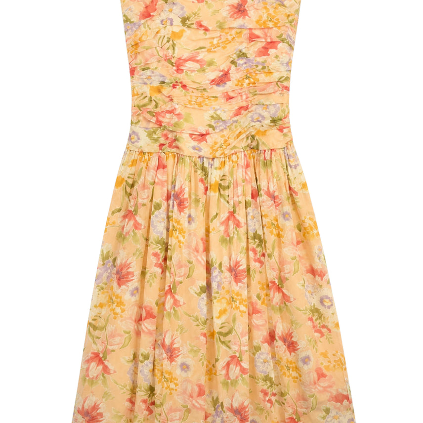 [BUNJANG] Maggie London Silk Shirring Top Dress Vintage / 여성14/ 매기런던 실크 빈티지 셔링 탑 원피스 빈티지킹