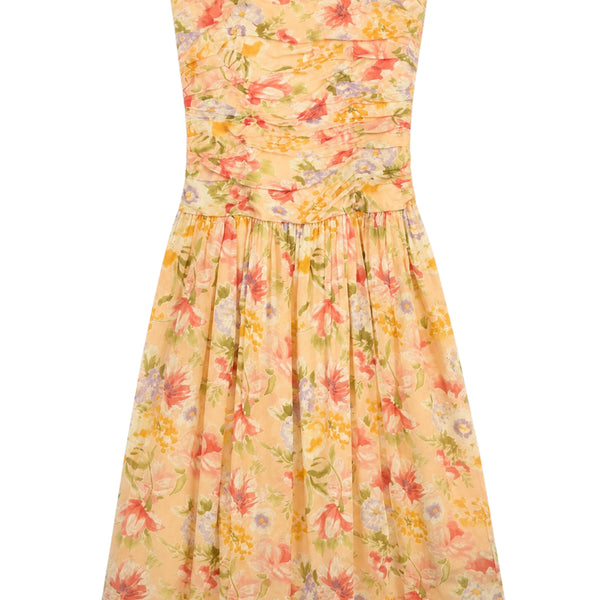 [BUNJANG] Maggie London Silk Shirring Top Dress Vintage / 여성14/ 매기런던 실크 빈티지 셔링 탑 원피스 빈티지킹