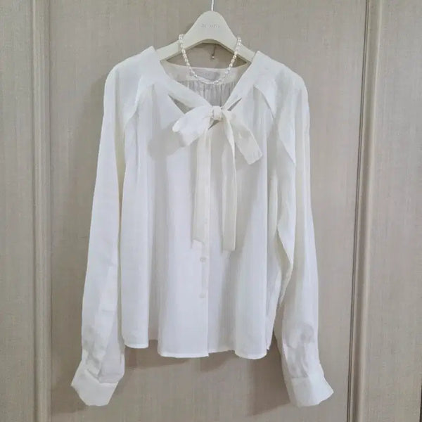 [BUNJANG] Moirai Elegant Tie Blouse / 모이라이 고급스런 타이블라우스