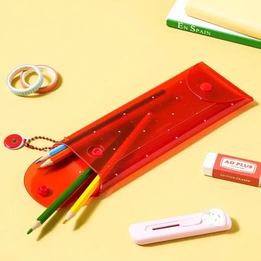 [BUNJANG] Daiso Fruit Market Tomato Pencil Case / 다이소 푸룻마켓 토마토 필통
