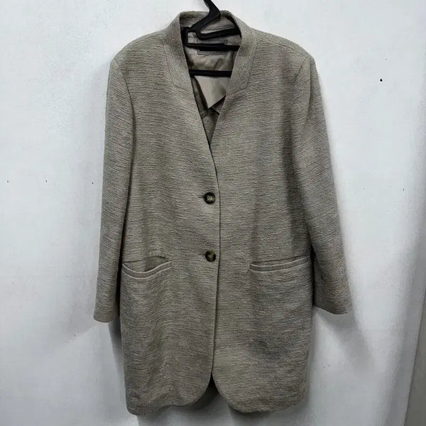 [BUNJANG] Pesericò Beige Textured Jacket / [정품/48] 페세리코 베이지 텍스쳐 자켓