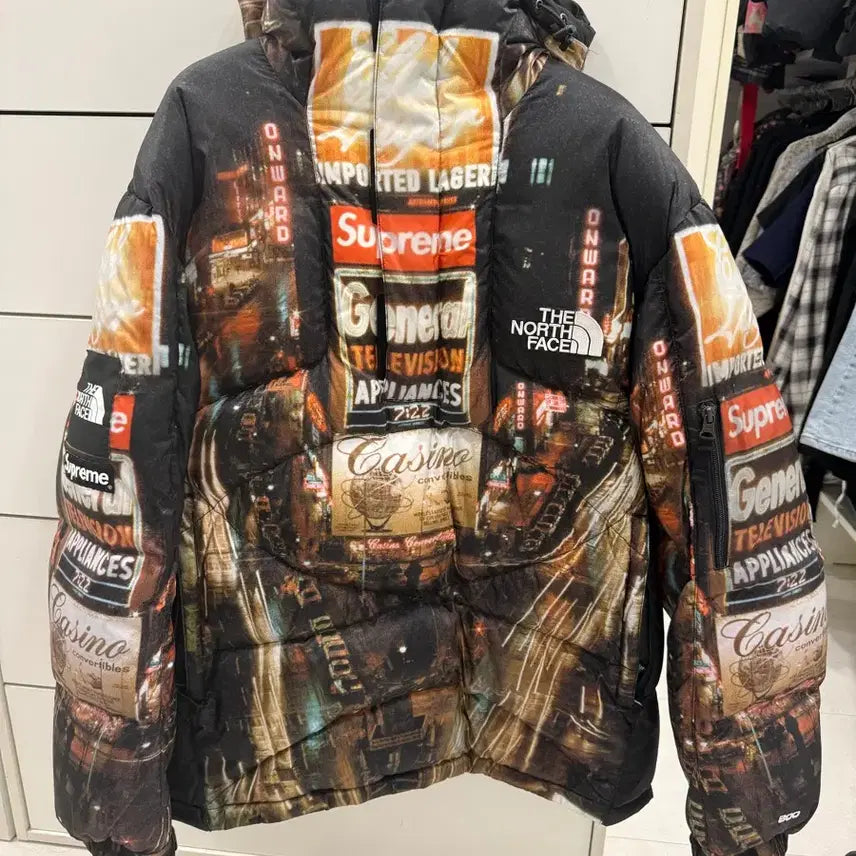 [BUNJANG] Supreme x The North Face 800fil Times Square Anorak Padded Jacket / 슈프림 X 노스페이스 800fil 타임스퀘어 아노락 패딩 L