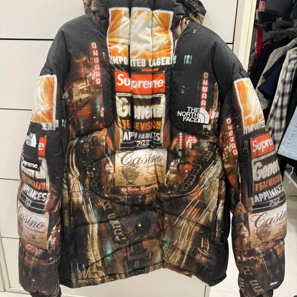 [BUNJANG] Supreme x The North Face 800fil Times Square Anorak Padded Jacket / 슈프림 X 노스페이스 800fil 타임스퀘어 아노락 패딩 L