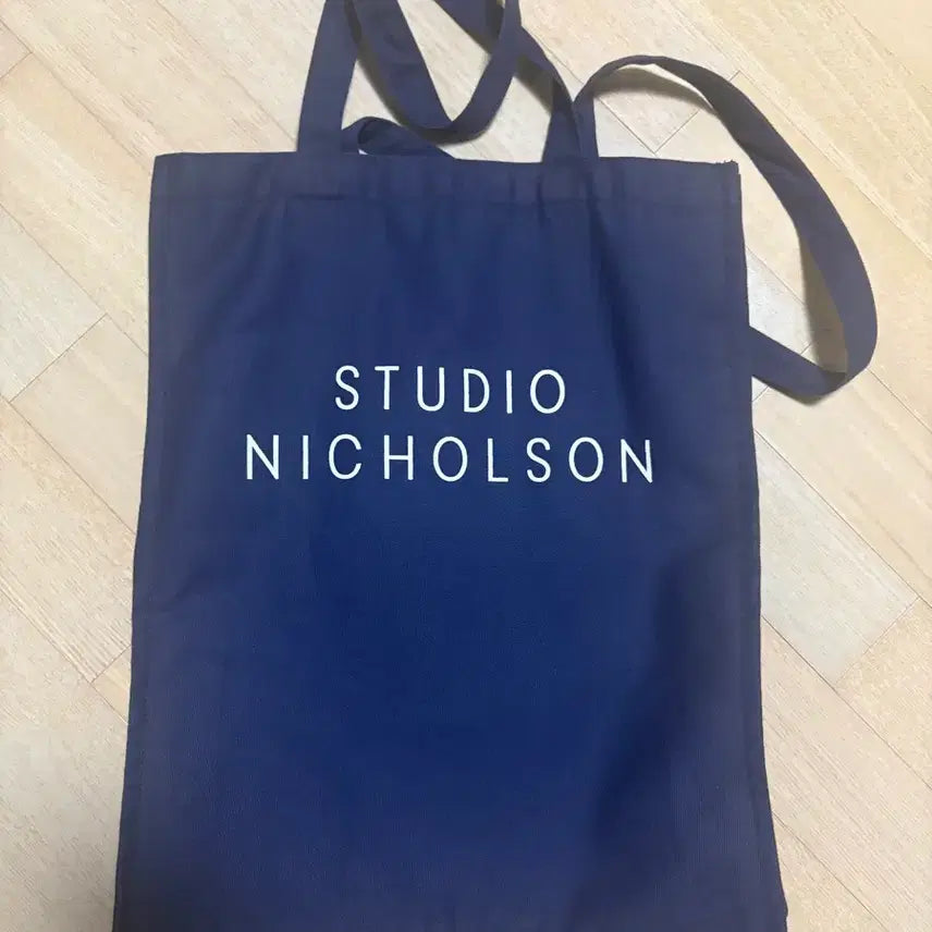 [BUNJANG] Studio Nicholson Navy Eco Bag / 스튜디오니콜슨 에코백 네이비