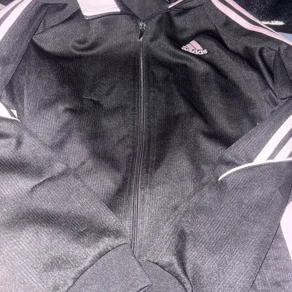 [BUNJANG] Adidas Track Top Black/Pink / 아디다스 트랙탑 블랙/핑크