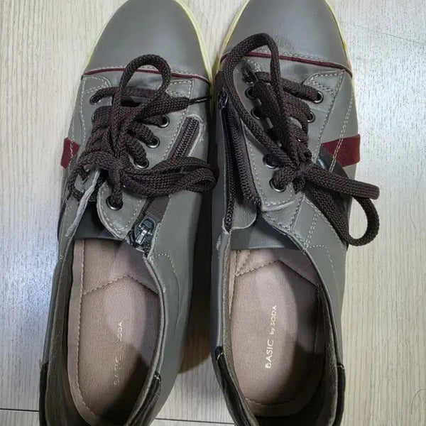 [BUNJANG] Basic By Soda Grey Women's Sneakers Size 240 / 베이직 바이 소다 그레이 여성 스니커즈 240