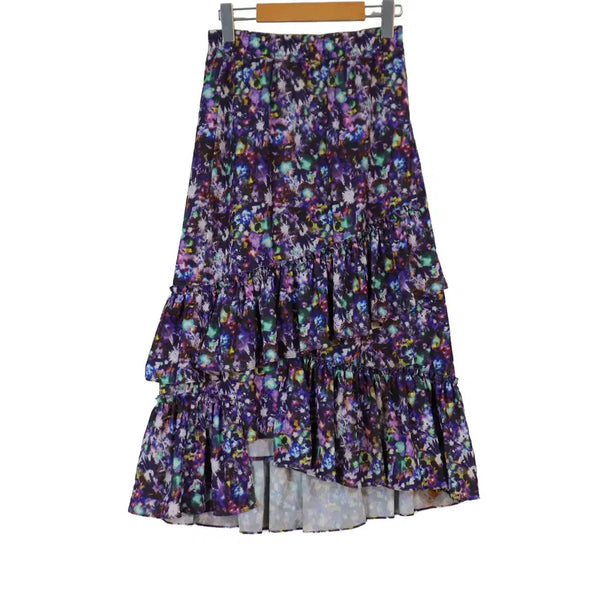 [BUNJANG] 2nd Floor Flower Frill Long Skirt S / 2nd Floor 세컨드플로어 플라워 프릴 롱스커트 S