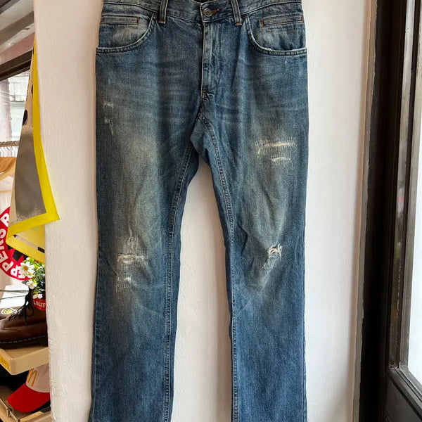 [BUNJANG] Dolce & Gabbana Distressed Slim Straight Denim Jeans / [44] 돌체앤가바나 디스 슬림 데님팬츠