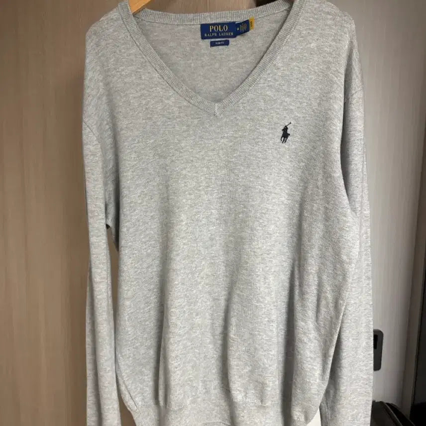 [BUNJANG] Polo Ralph Lauren Knit Sweater Grey M (100-105) / 폴로 랄프로렌 니트 그레이 m 100~105
