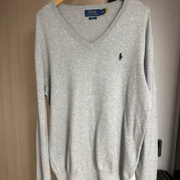 [BUNJANG] Polo Ralph Lauren Knit Sweater Grey M (100-105) / 폴로 랄프로렌 니트 그레이 m 100~105