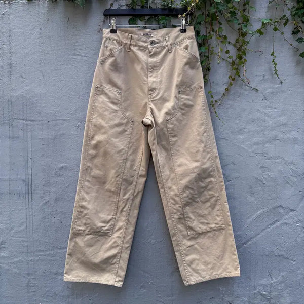 [BUNJANG] AURALEE Double Knee Carpenter Pants Khaki / 오라리 더블니 카펜터 팬츠