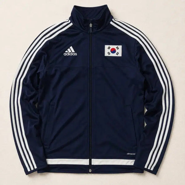 [BUNJANG] Adidas Team Korea Navy Track Top Jersey / Adidas 아디다스 팀 코리아 네이비 트랙탑 져지