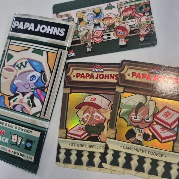 [BUNJANG] Cookie Run x Papa John's Lactose Photocard / 쿠키런 파파존스 콜라보 락토스 포토카드 오븐스매시