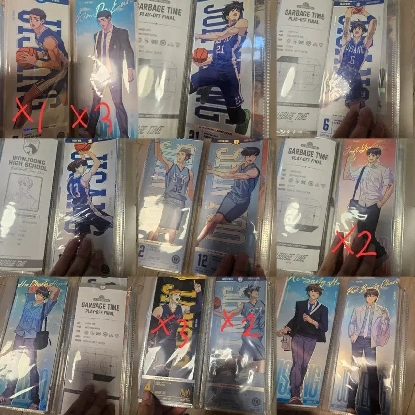 [BUNJANG] Garbage Time Pop-Up 1st & 2nd Edition Ticket Frame Set (Includes Binder) / 바인더포함)가비지타임 팝업 1차 2차 티켓 액자 기상호박병찬조신우전영중허창현정희찬등