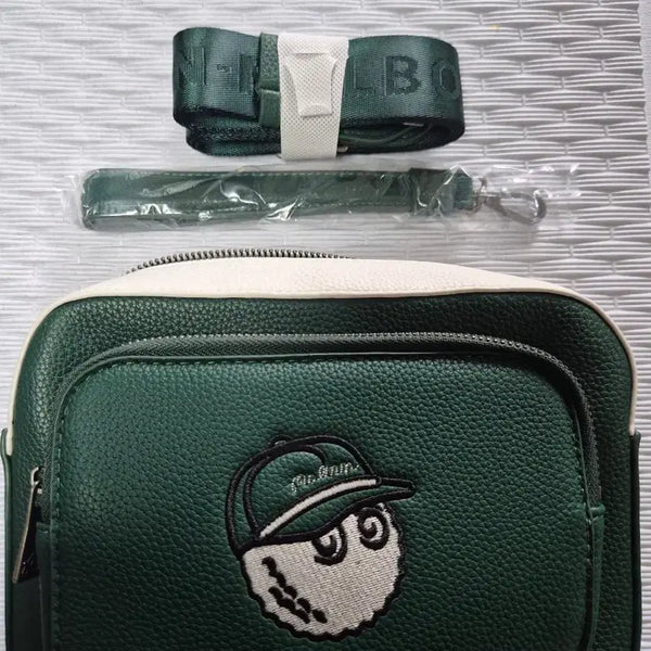 [BUNJANG] Malbon Golf Character Crossbody Pouch Bag Green / 말본 골프 볼캡 캐릭터 크로스백 파우치 그린