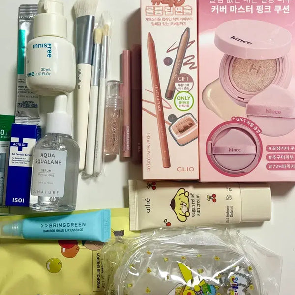 [BUNJANG] Bundle of New Cosmetics: Hince Cushion, Clio Lip Pencil, Innisfree, CNP, and more / 화장품 처분 힌스 쿠션 / 클리오 립펜슬 / 이니스프리 / 닥터지 / CNP