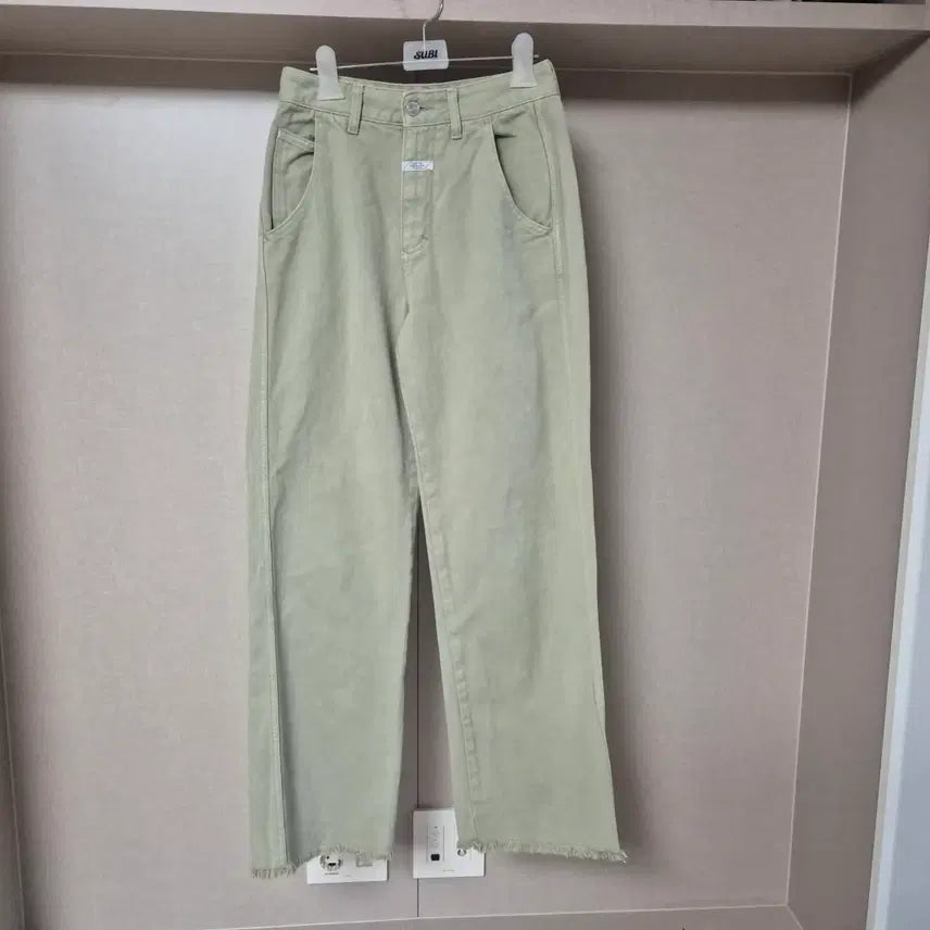[BUNJANG] Marithe Francois Girbaud Women's Wide Leg Jeans Khaki / 26)마리떼 프랑소와 저버 여성 바지 청바지 와이드