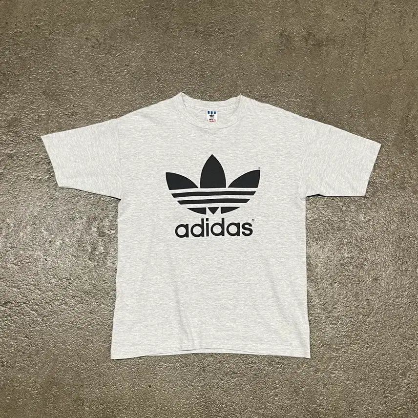 [BUNJANG] Adidas Trefoil Big Logo T-Shirt (Size 100) / 90s 아디다스 트레포일 티셔츠 (100)