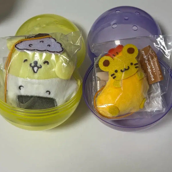 [BUNJANG] Sanrio Pompompurin Scon Doll Keychain Bundle Set / (일괄) 산리오 도시락 폼폼푸린 스콘 인형 키링 가챠