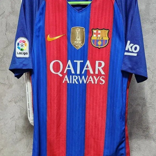[BUNJANG] FC Barcelona 2015 FIFA Club World Cup Champions Patch Jersey / FC 바르셀로나 2015 FIFA 클럽 월드컵 우승 패치 유니폼